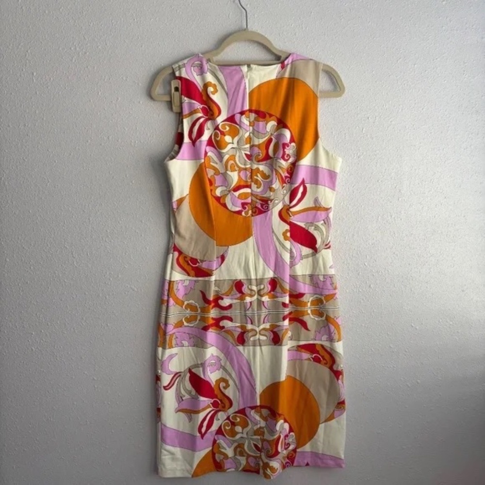 J.Mclaughlin Pink/Orange Patterned Sleeveless Nyl… - image 3